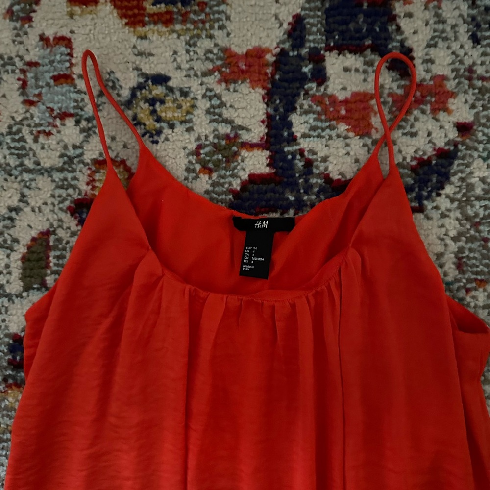 H&M Long Orange Dress